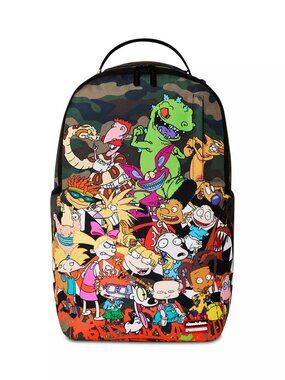 Sprayground Unisex '90s Nick Camo With Graffiti Backpack